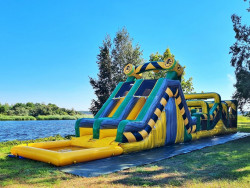 piepūšamās atrakcijas STAFETE energy noma piepūšamā atrakcija STAFETE energy ar baseinu